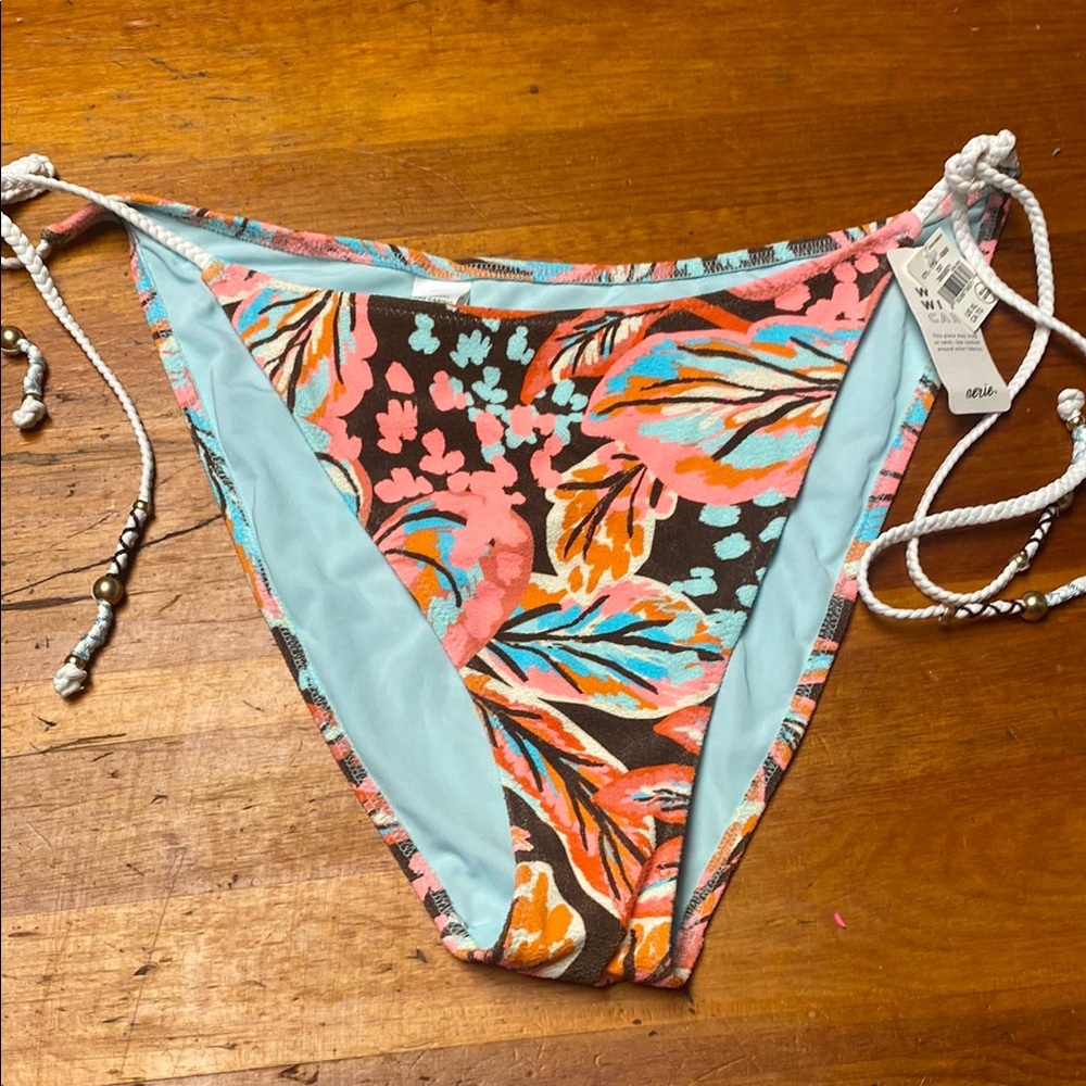 Aerie Vibrant Floral Bikini Bottom